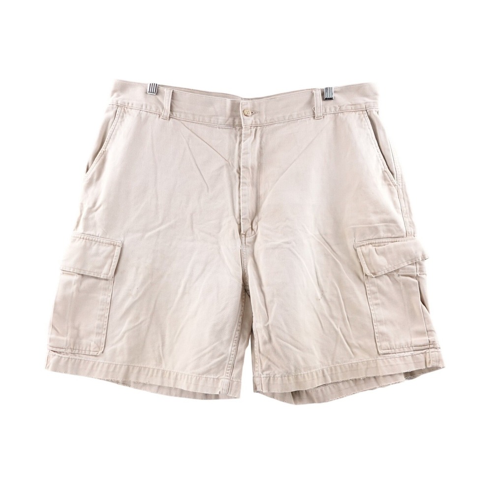 Polo‎ Ralph Lauren Men's Khaki Cargo Shorts Size 40 Cotton Flat Front Military